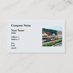 Tarjeta De Visita Pittsburgh PA - Tren en Plaza