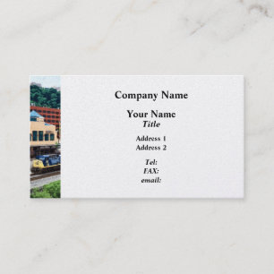 Tarjeta De Visita Pittsburgh PA - Tren pasando por Station Square