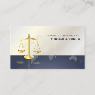 Tarjeta De Visita PixDezines ABOGADOS/BLANCO+AZUL