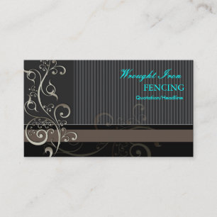 Tarjeta De Visita PixDezines Baños Ornamentales + Pinstripes