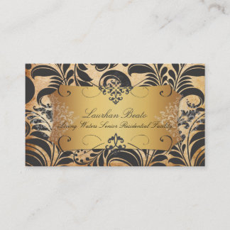 Tarjeta De Visita PixDezines Bellissimo damasco/pargo falso