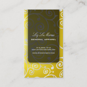 Tarjeta De Visita PixDezines bizcochos giratorios + dorado