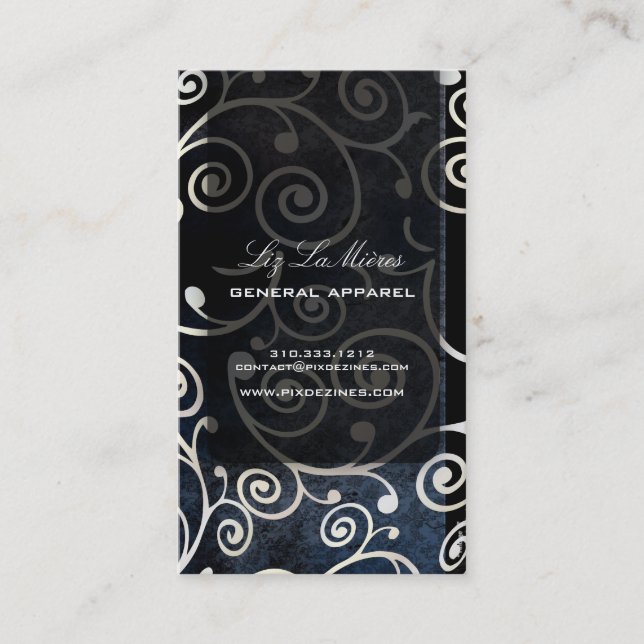 Tarjeta De Visita PixDezines bizcochos giratorios + dorado (Anverso)