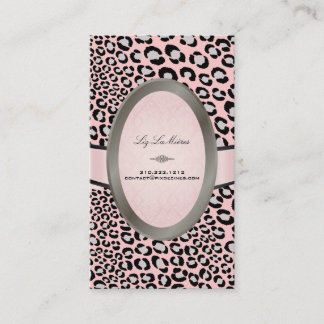 Tarjeta De Visita PixDezines Black, White Leopards spots