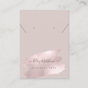 Tarjeta De Visita PixDezines Brillante De Collares De Rubor Rosado