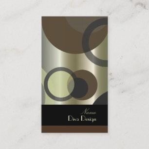 Tarjeta De Visita PixDezines Burbujas Mod / Estilo Retro + Colores