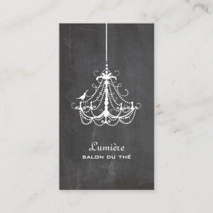 Tarjeta De Visita PixDezines  Candeeiro Black+White Pizarra