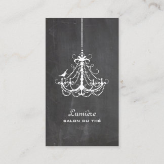 Tarjeta De Visita PixDezines  Candeeiro Black+White Pizarra