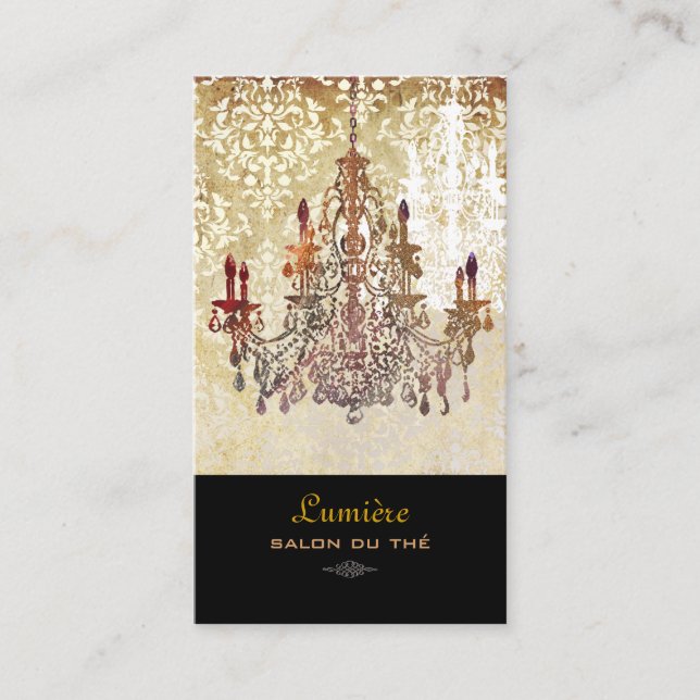 Tarjeta De Visita PixDezines candelabros de cristal murano/fuentes D (Anverso)