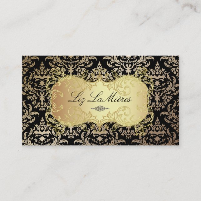 Tarjeta De Visita PixDezines Céline Damask (Anverso)