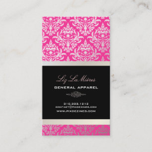 Tarjeta De Visita PixDezines Céline Damask