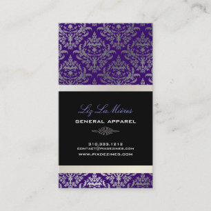 Tarjeta De Visita PixDezines Céline Damask