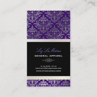 Tarjeta De Visita PixDezines Céline Damask