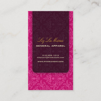 Tarjeta De Visita PixDezines Céline Damask
