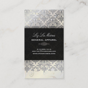 Tarjeta De Visita PixDezines Céline Damask