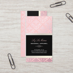 Tarjeta De Visita PixDezines Céline Damask/DIY fondo