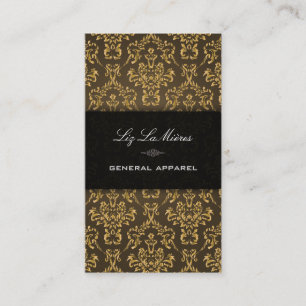 Tarjeta De Visita PixDezines Cigar+Gold Arianna Damasko Antiguo