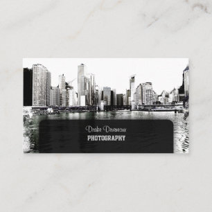 Tarjeta De Visita PixDezines City Scape, Lakeshore, Chicago