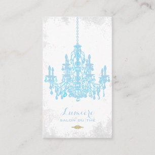Tarjeta De Visita PixDezines color azul ácido candelabro/DIY