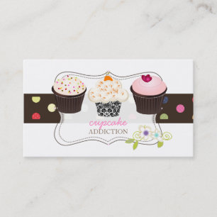 Tarjeta De Visita PixDezines cupcakes caseros