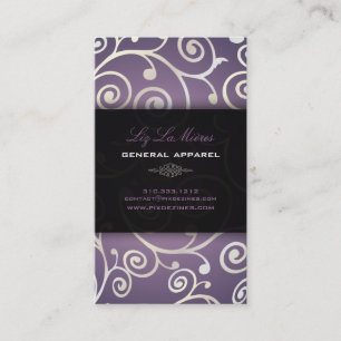 Tarjeta De Visita PixDezines cupcakes remolinos + lavanda