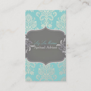 Tarjeta De Visita PixDezines Damasco Victoriano/DIY color