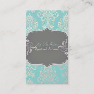 Tarjeta De Visita PixDezines Damasco Victoriano/DIY color