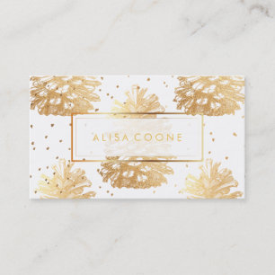 Tarjeta De Visita PixDezines de oro fino