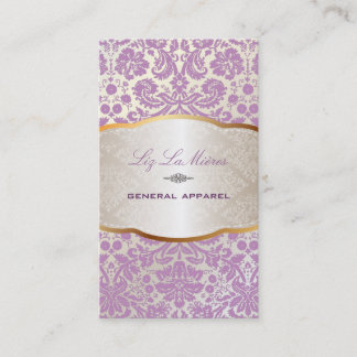 Tarjeta De Visita PixDezines deseadas damasco/lilac