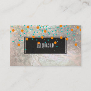 Tarjeta De Visita PixDezines deslumbrados/falsa plata