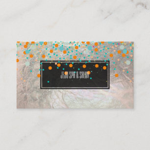 Tarjeta De Visita PixDezines deslumbró/falsa plata