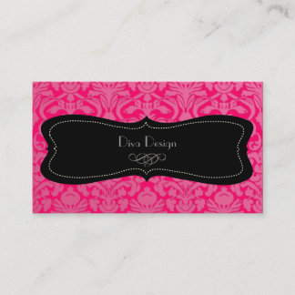 Tarjeta De Visita PixDezines DIY color/rosa flora damasco