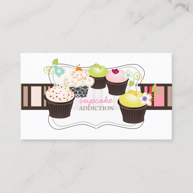 Tarjeta De Visita PixDezines diy cupcake (Anverso)