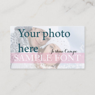 Tarjeta De Visita PixDezines DIY foto+fuentes