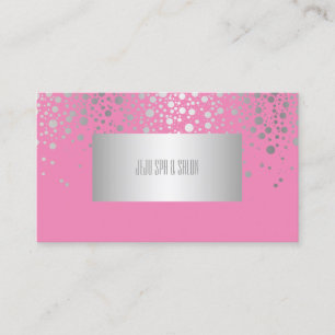 Tarjeta De Visita PixDezines DIYcolorear/chispas de plata finas desl