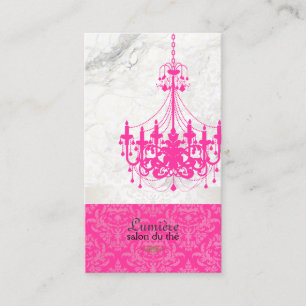 Tarjeta De Visita PixDezines elegante araña rosa caliente + mármol