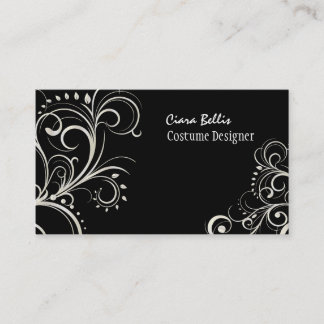 Tarjeta De Visita PixDezines Elegantes Pear Swirls