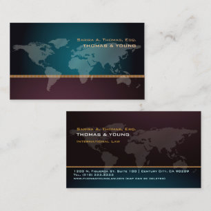 Tarjeta De Visita PixDezines en expansión global, mapa mundial