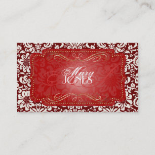Tarjeta De Visita PixDezines Fidora Vintage Damask