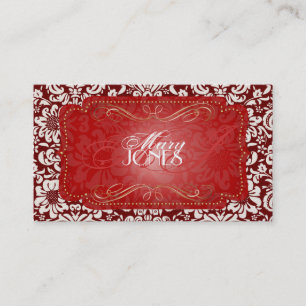 Tarjeta De Visita PixDezines Fidora Vintage Damask