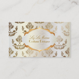 Tarjeta De Visita PixDezines firenze damasco/cobre+perla