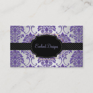 Tarjeta De Visita PixDezines florentius damask/púrpura