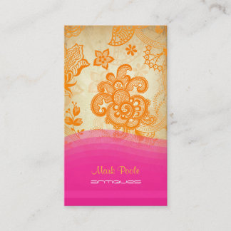 Tarjeta De Visita PixDezines fondo de mandarina/diy