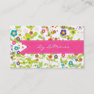 Tarjeta De Visita PixDezines groovy daisiediy fondo