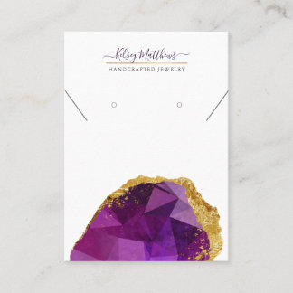 Tarjeta De Visita PixDezines H2 Cristal de Cuarzo Granate Rodolita