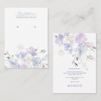 Tarjeta De Visita PixDezines H2 Sweetpeas Dusty Blue