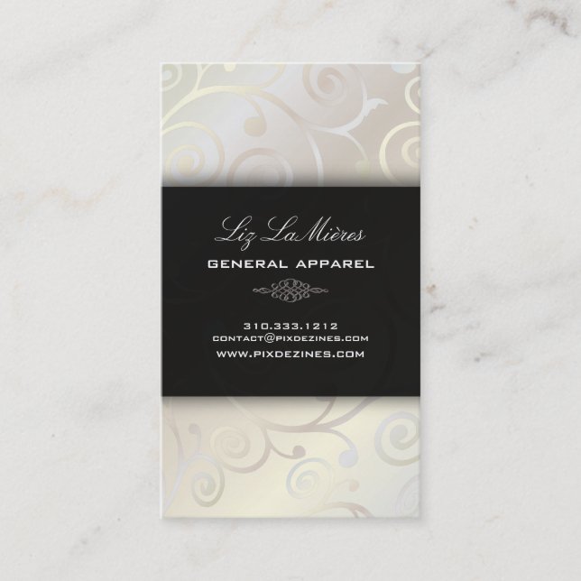 Tarjeta De Visita PixDezines hace giros y blanco perezoso (Anverso)