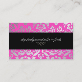 Tarjeta De Visita PixDezines Haute Coutour Damask/fondo de bricolaje