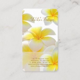 Tarjeta De Visita PixDezines Hawái Plumeria