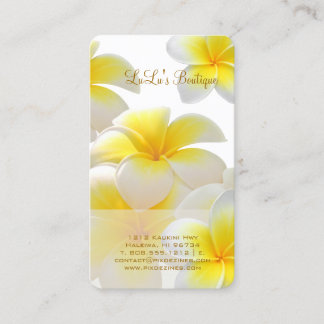 Tarjeta De Visita PixDezines Hawái Plumeria